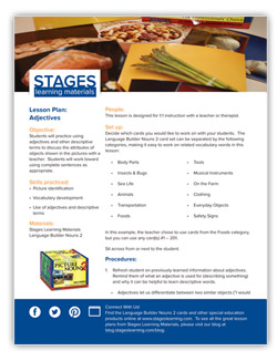 Adjectives Lesson Plan