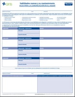 Emerging & Maintaining Skills Home Communication Sheet  - Spanish