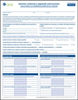 Attention, Imitation, & Following Directions Home Communication Sheet - Spanish