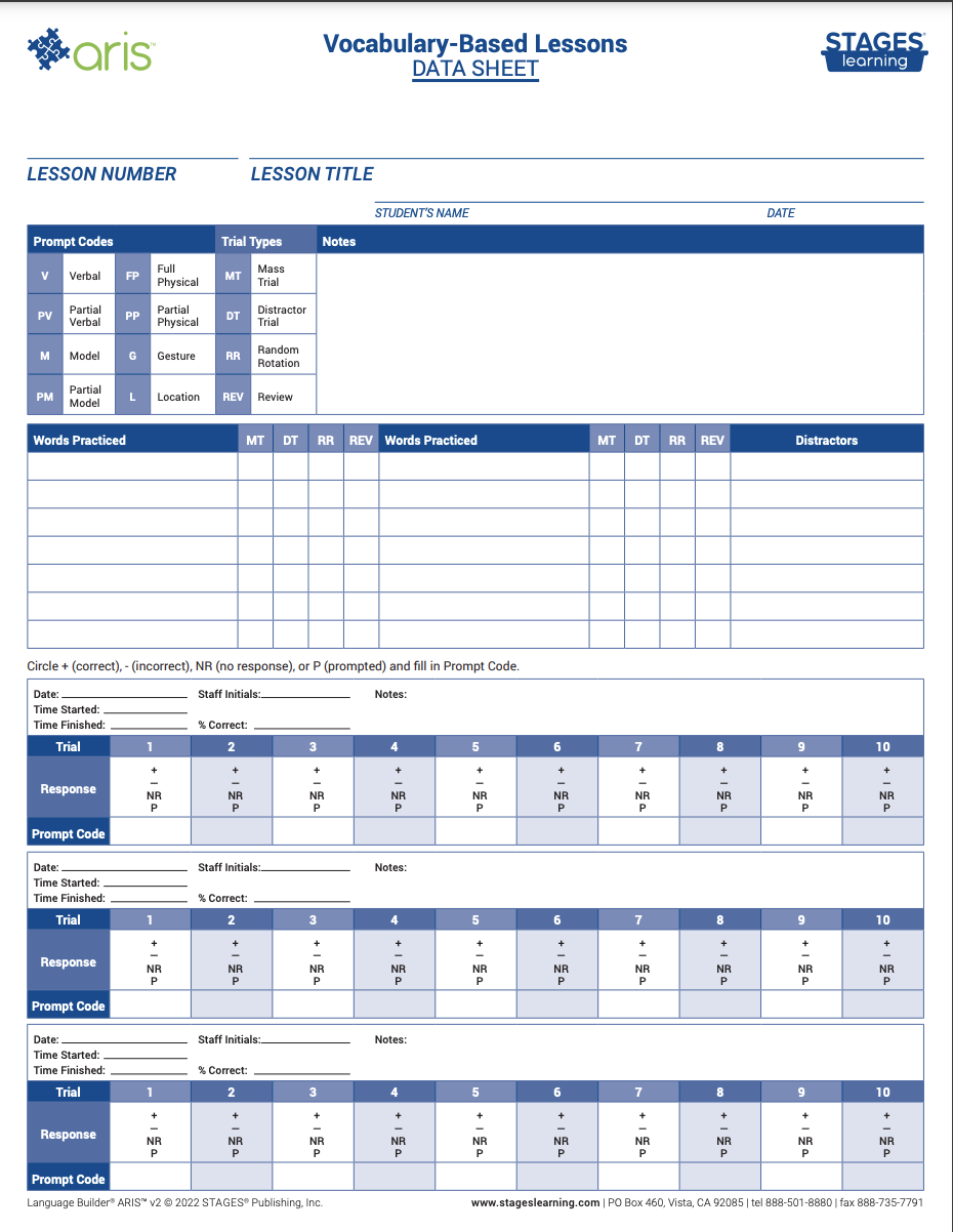 vocab data sheet thumb